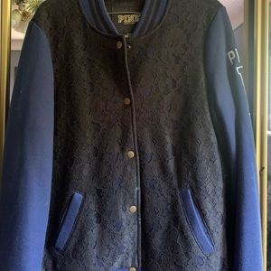 PINK navy blue and black jacket